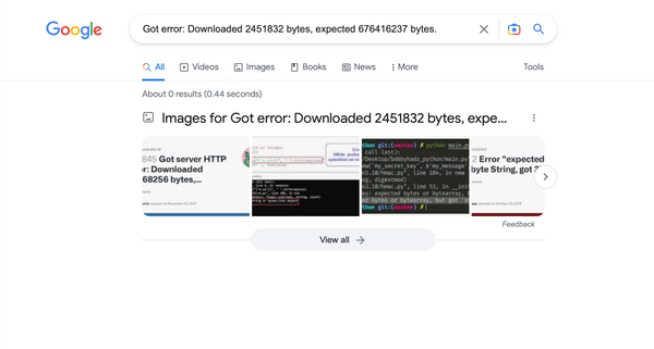 An Obscure Error While Downloading a YouTube Video for Offline Viewing